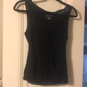 Etcetera Ruffle front sleeveless top